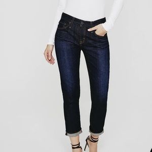 🍃💕NWT AG Adriano Goldschmeid Ex Boyfriend Dark Wash Slim Slouchy Denim Jeans